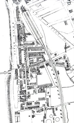 Historic Street Map of Blackpool from 1877