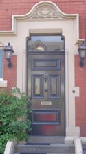 Original late Victorian panelled front door