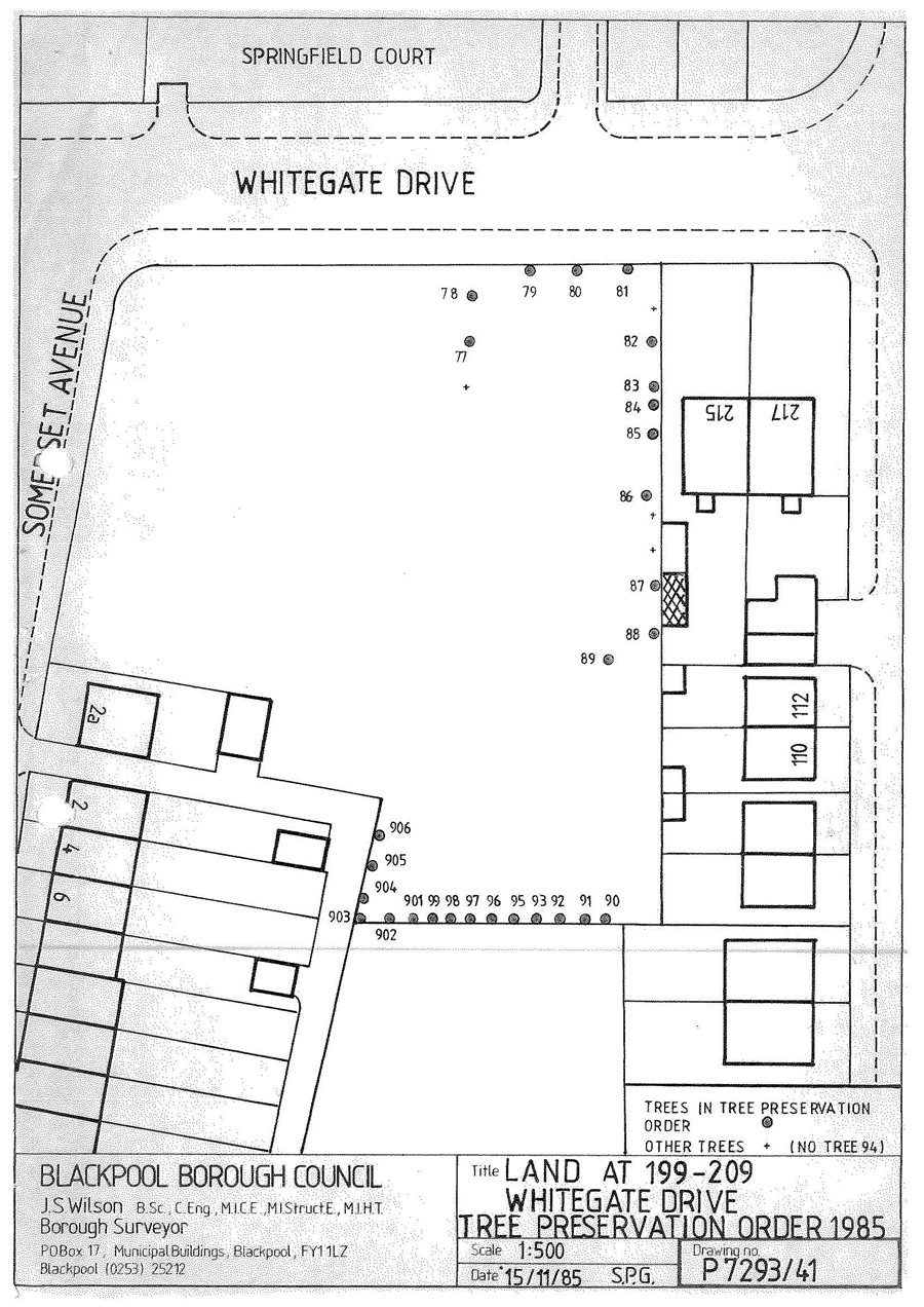 Location Plan showing Trees for TPO27