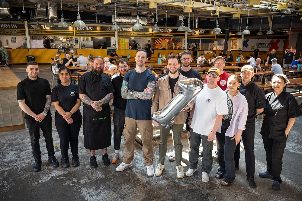 Group shot of the Abingdon Street Market team in the Food Hall.