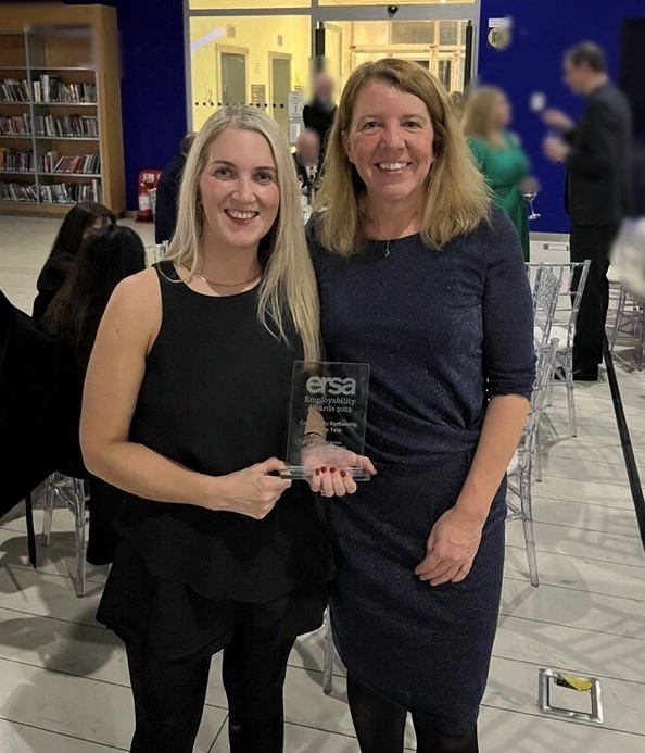 Mairi Fraser and Vicki Sherrington ERSA Award