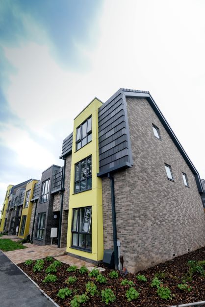 Newly built houses.