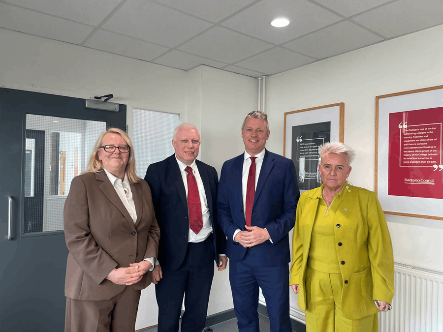 Cllr Lynn Williams, Cllr Mark Smith and MP Lorraine Beevers smiling for a photo 