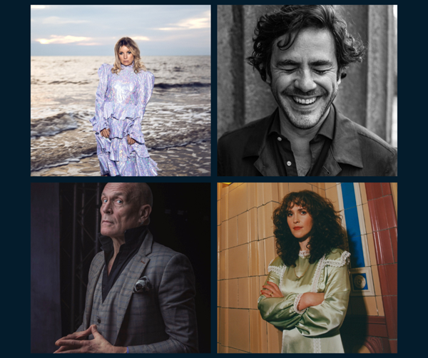 Four portraits of artists set to play at the People's Stage concert