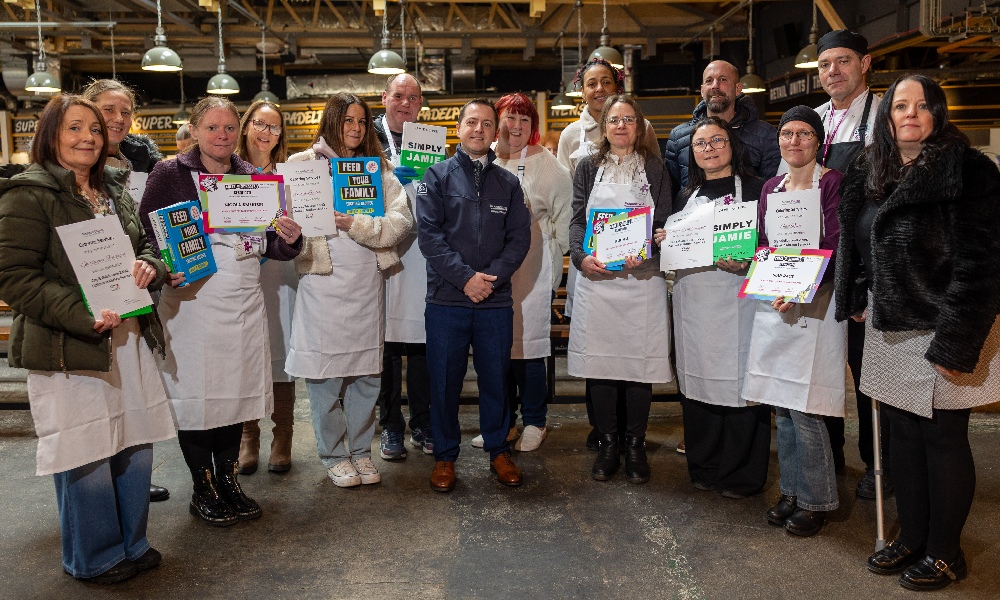 Blackpool Council’s school kitchen teams’ 12 graduates, who completed the Chefs in Schools training or achieved an NVQ