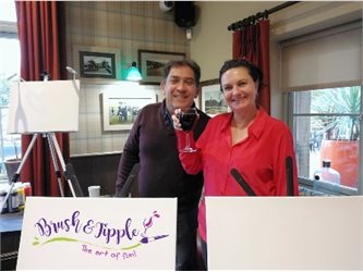 A talented Cleveleys couple has launched a new business that gives customers the chance to explore their artistic skills and enjoy a relaxing drink in a social environment. 
Tom Heubner and his wife Kim recently launched their Brush & Tipple party company with the support of Blackpool Council’s Get...