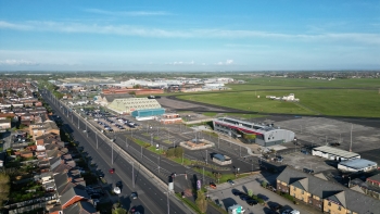 An aerial photograph of the proposed Silicon Sands area