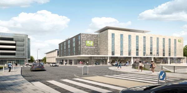 Artists impression of the new Holiday inn hotel on Talbot Road