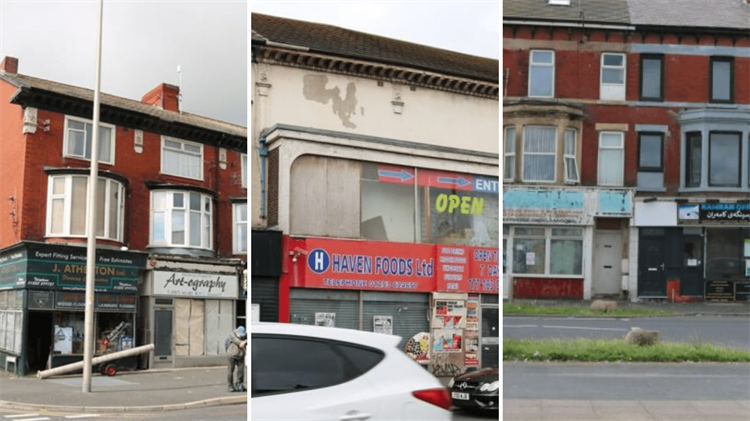 Examples of old rundown shops.