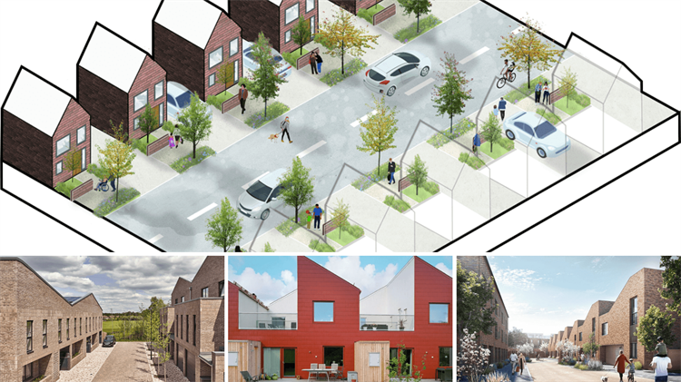 Examples of modern mews houses.