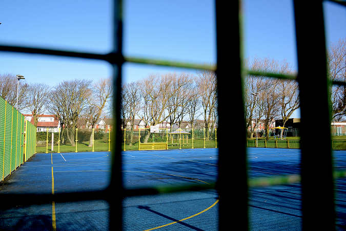Claremont Park games area close-up