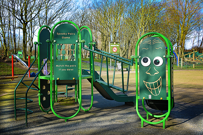 Children's climbing frame.