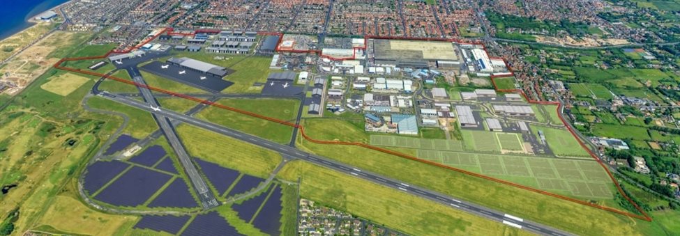 Blackpool Airport EZ Masterplan Visual (Small) With Solar Farm_web-min