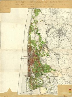 Fig 1 -  Map of Blackpool from 1947.