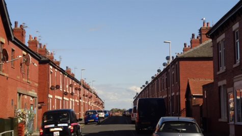 Houses on Broughton Avenue looking east
