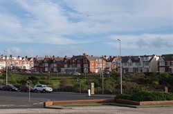 View across Gynn Recreation Ground from the car park