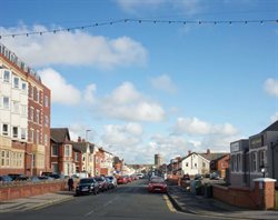 View of water tower from the corner of Queen&rsquo;s Promenade Knowle Avenue