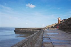 View towards Cabin lift and former boating pool along Lower Walk
