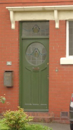 Examples of original doors in the Conservation Area