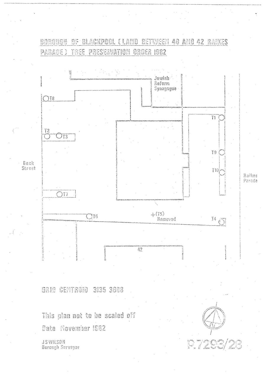 Location Plan showing Trees forTPO21