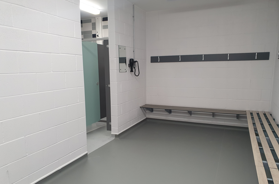 Common Edge changing rooms