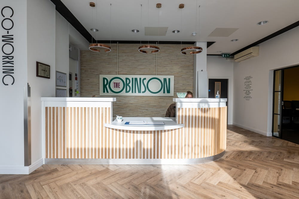 Reception desk at The Robinson.